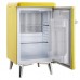 Retro Seri Blok Kapı 43 Lt. Minibar Sarı Renk
