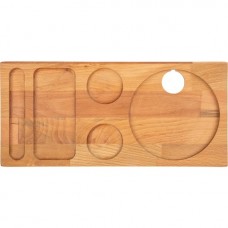 AHŞAP STANDART KARŞILAMA TEPSİ 